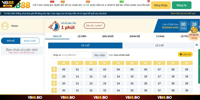 Xổ số VB88 được nhiều người chơi đánh giá cao